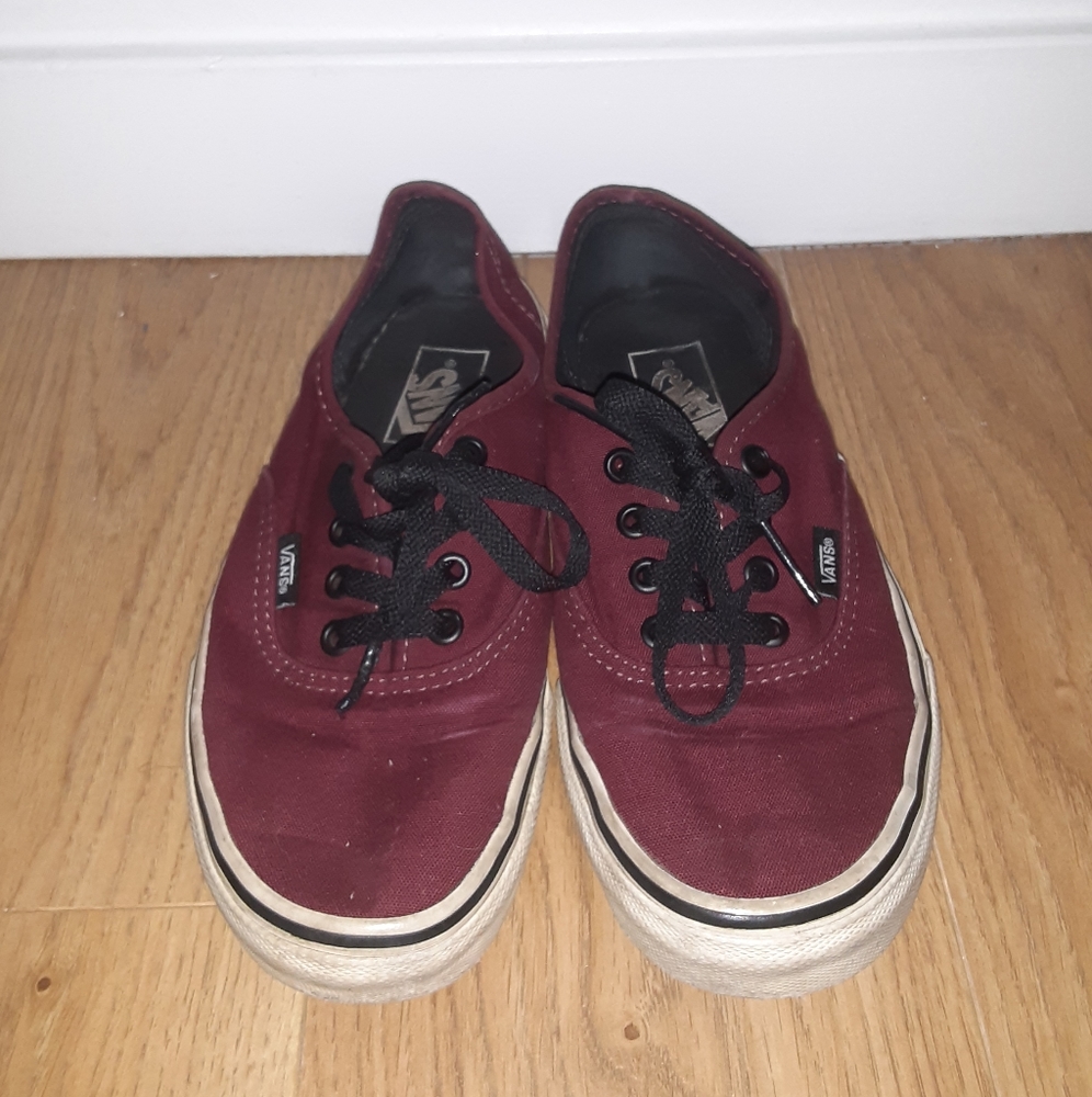 Women's Red Van's Size 7